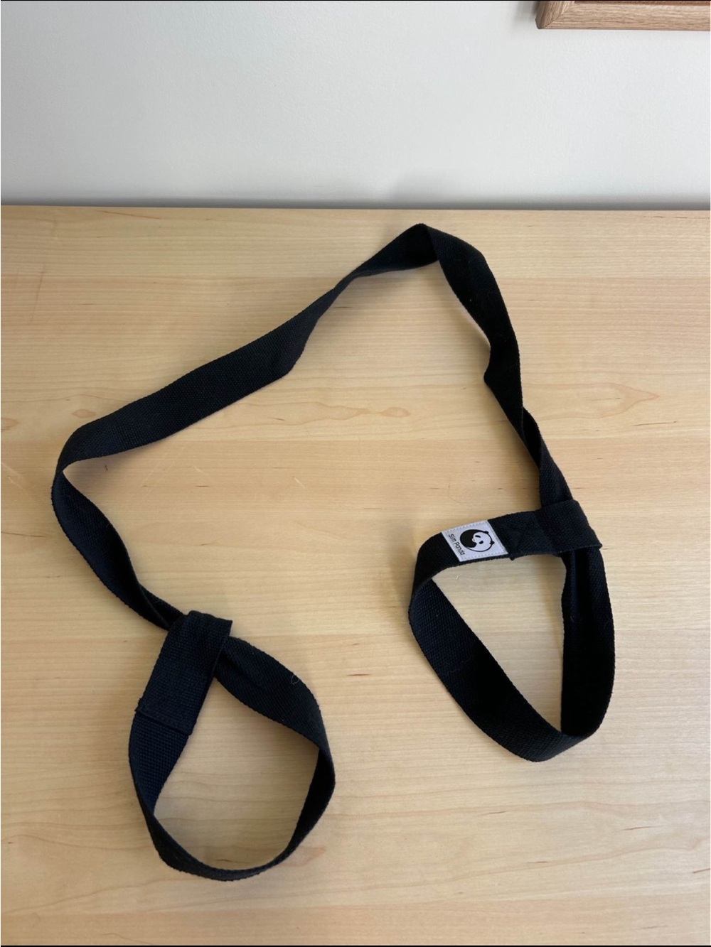 Black Yoga Strap Stretching Strap for Men Accessories